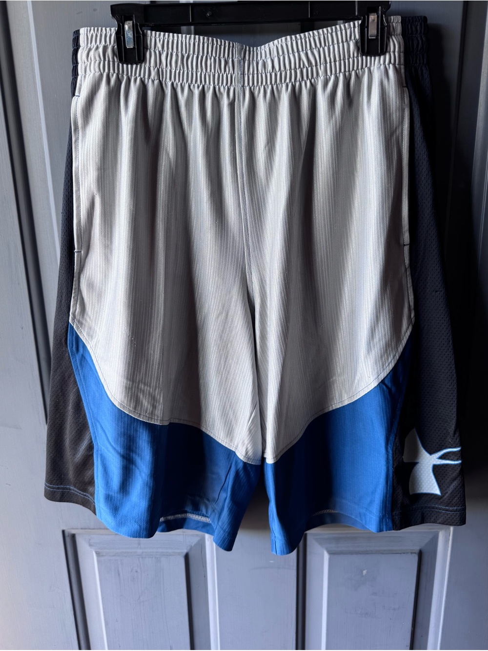 Under Armour White, Blue & Black Men’s Athletic Shorts